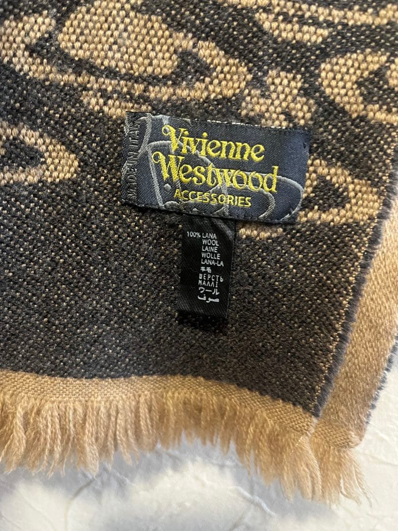 Vivienne Westwood マフラー ウール ブラウン系