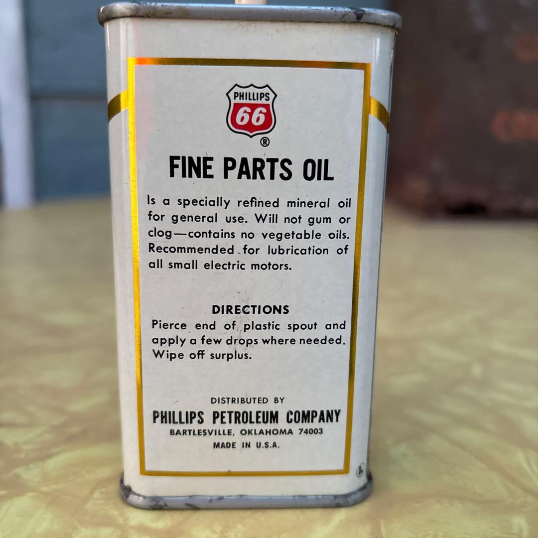 アメリカ ヴィンテージ ハンディオイラー オイル缶 Phillips66未開封