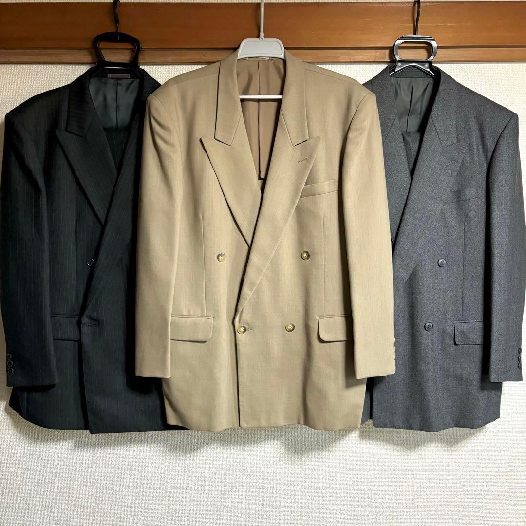 ダブルブレスト　ヴィンテージ　90s 00s 入学式　日本製　モード　卒業式