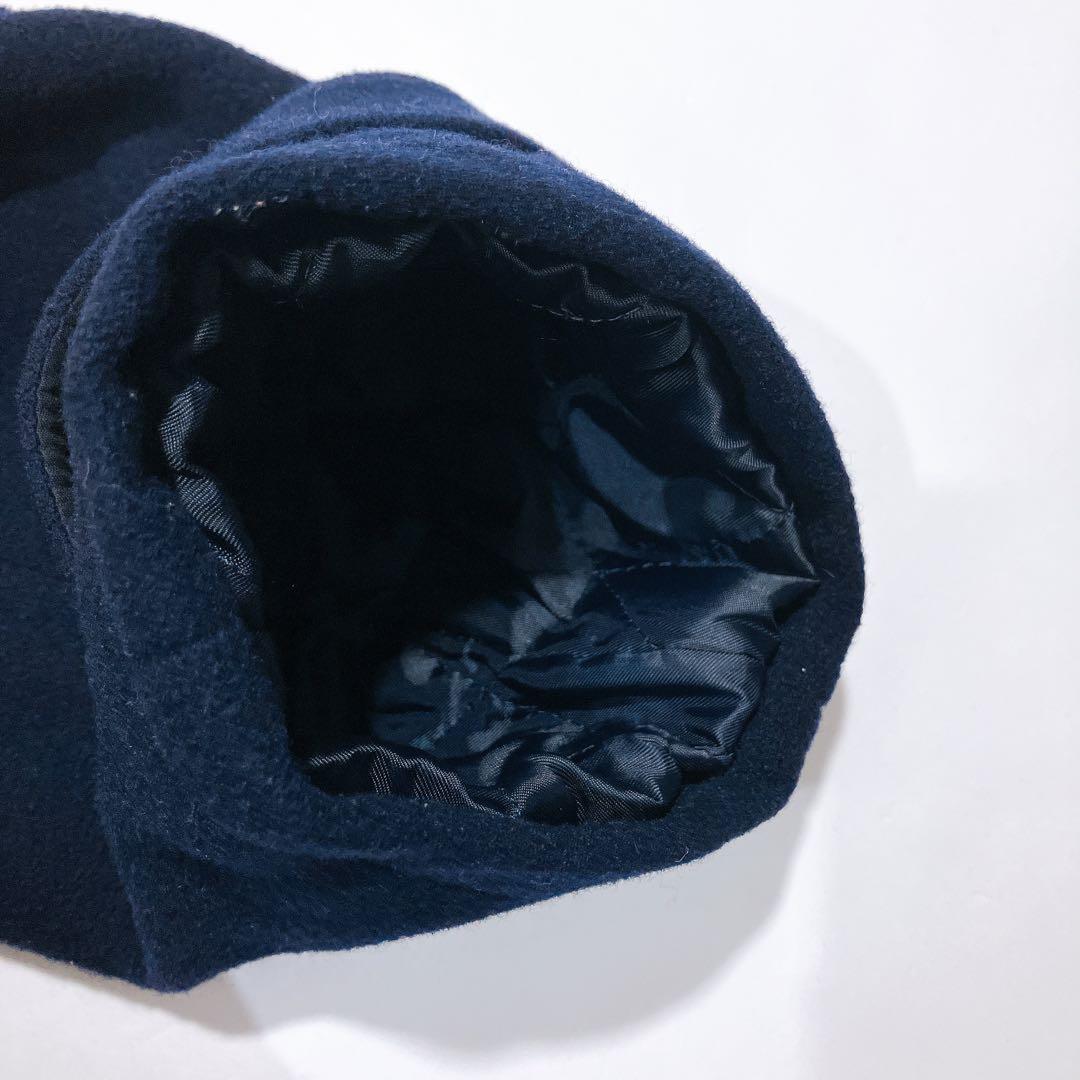 【逸品】J.PRESS ロングダッフルコート　裏キルト　トグル　ネイビー