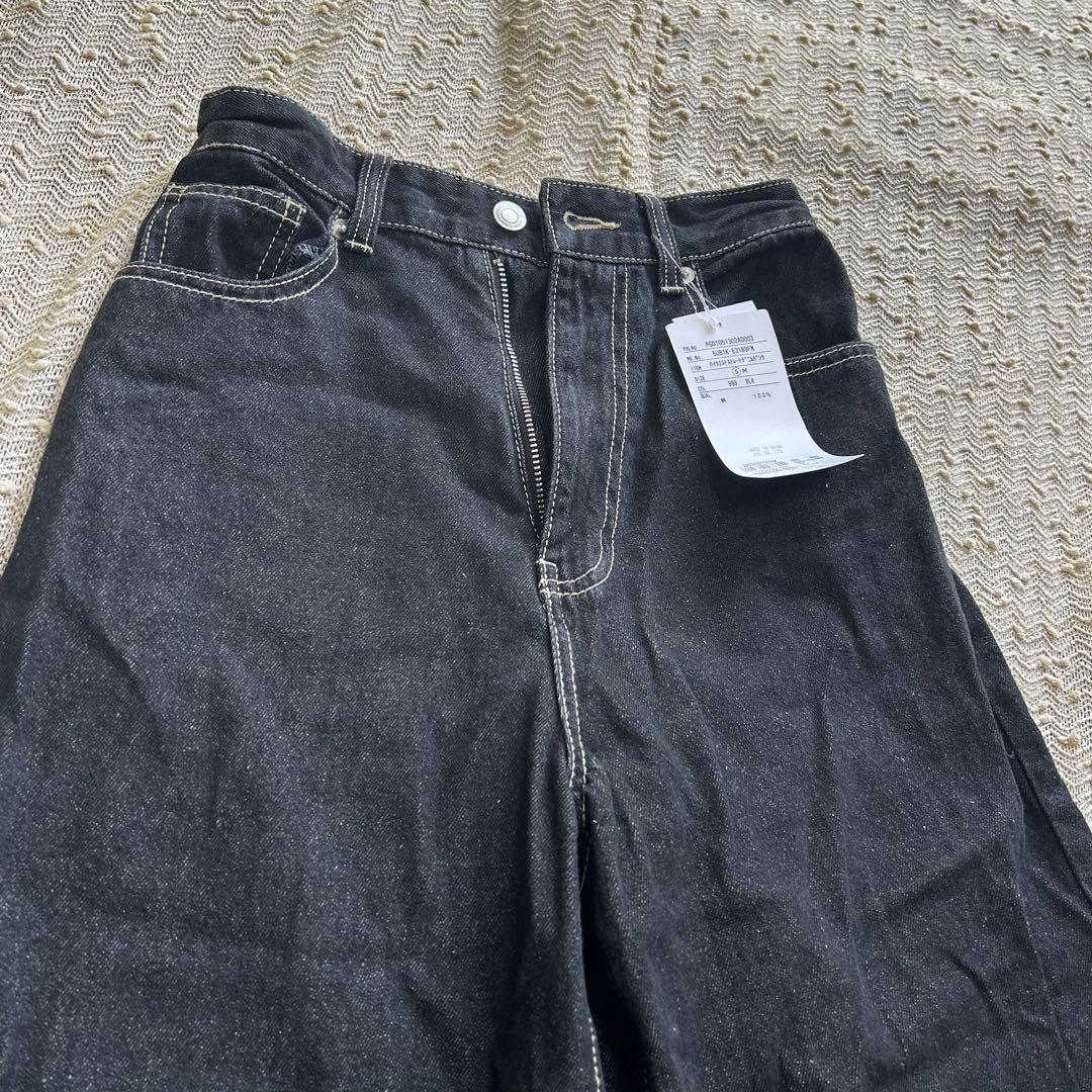 Thevon Yuna企画 ハイウエストストレートデニムパンツ