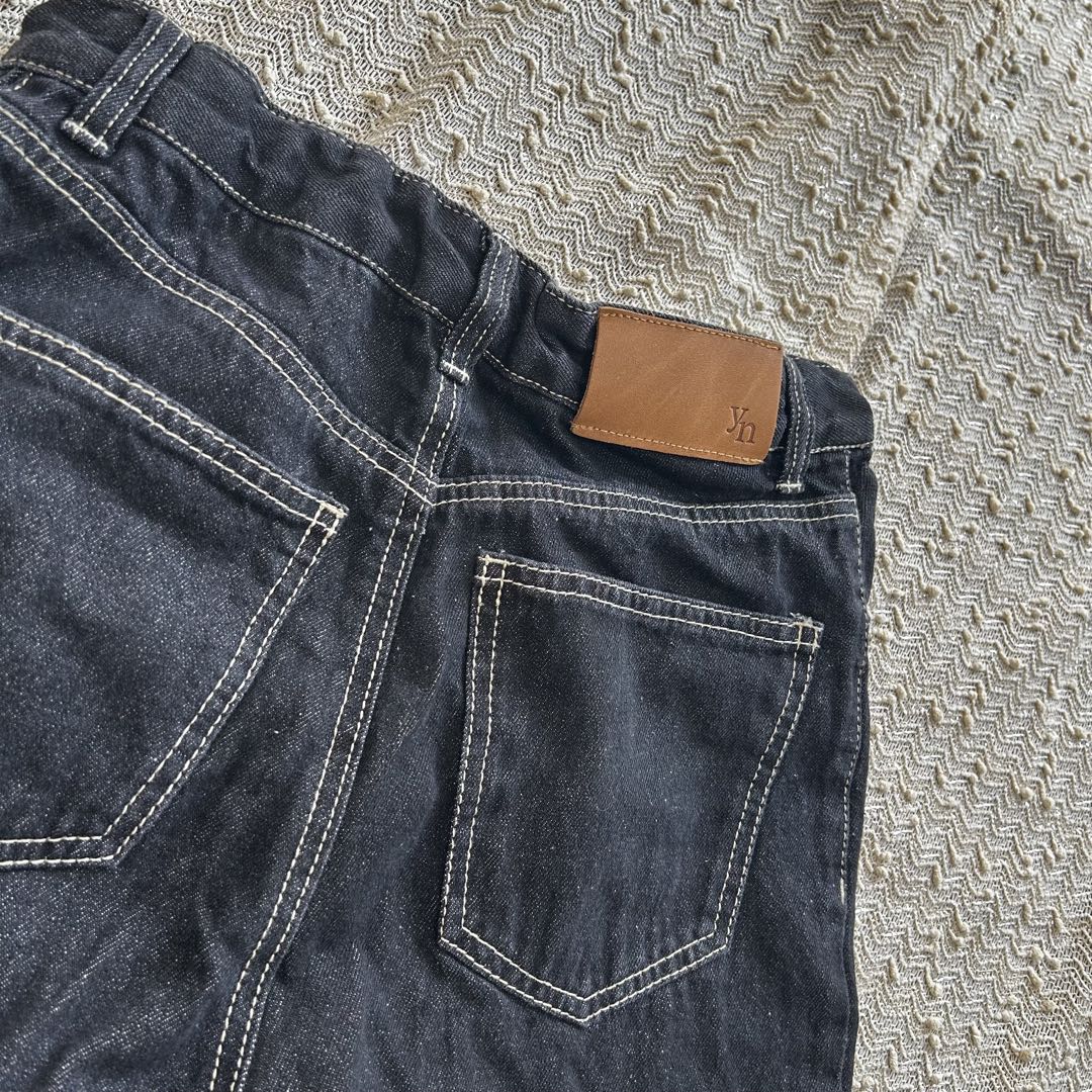 Thevon Yuna企画 ハイウエストストレートデニムパンツ