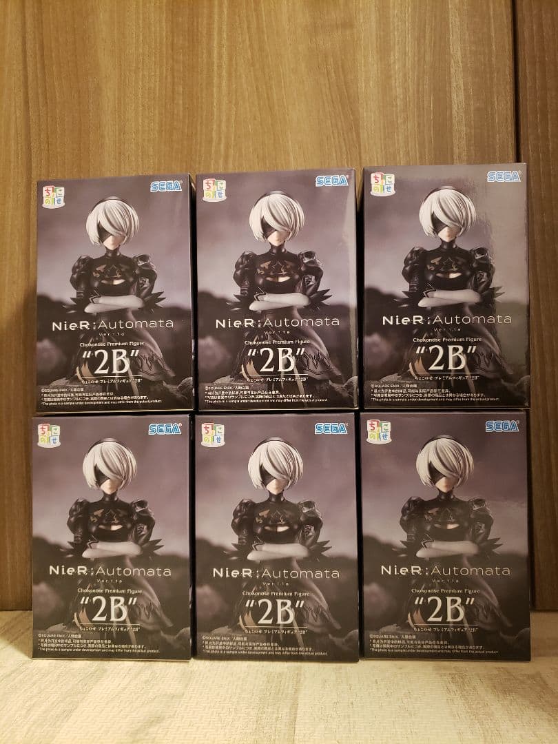 NieR Automata 2B フィギュア 6個セット ※匿名配送 未開封