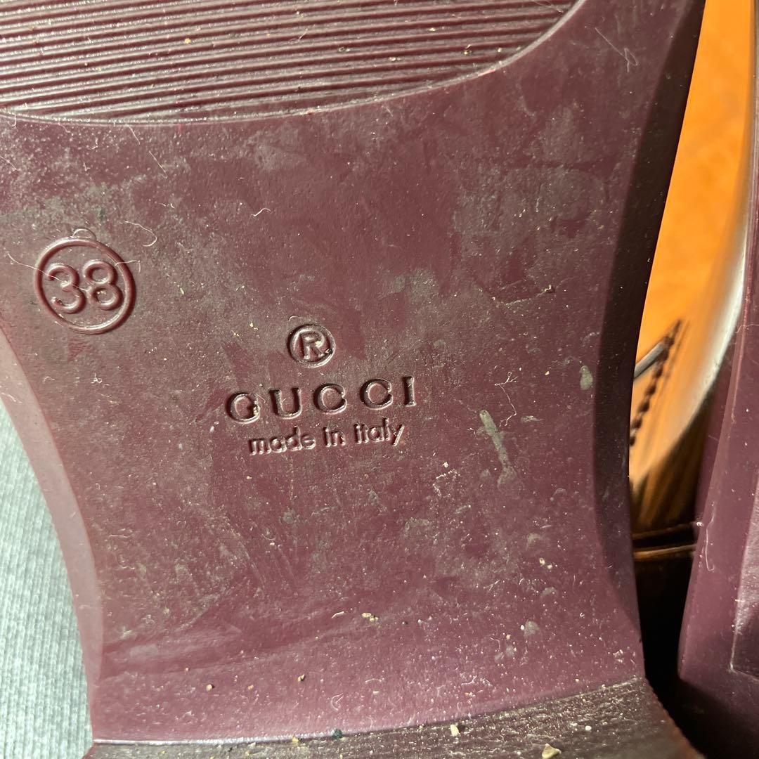 GUCCI バーガンディ ロングブーツ