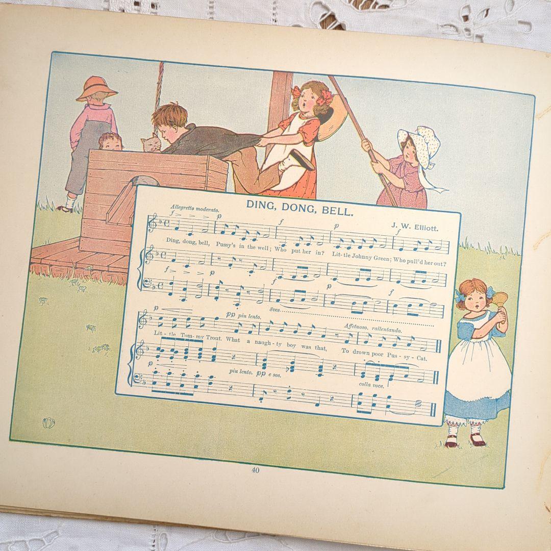 稀少1915年アンティーク絵本 マザーグース 洋書 ヴィクトリアン ヴンテージ