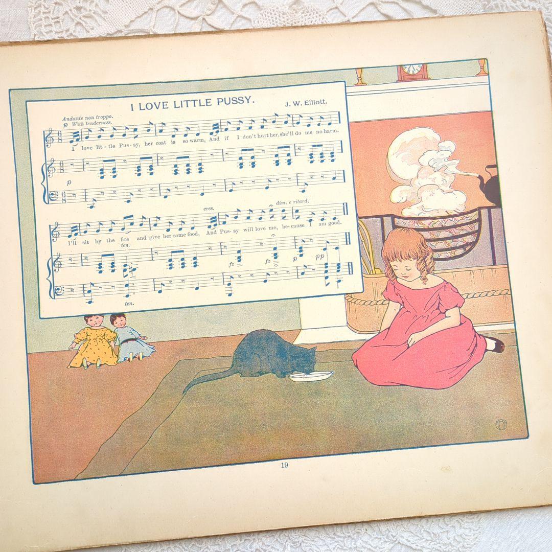 稀少1915年アンティーク絵本 マザーグース 洋書 ヴィクトリアン ヴンテージ
