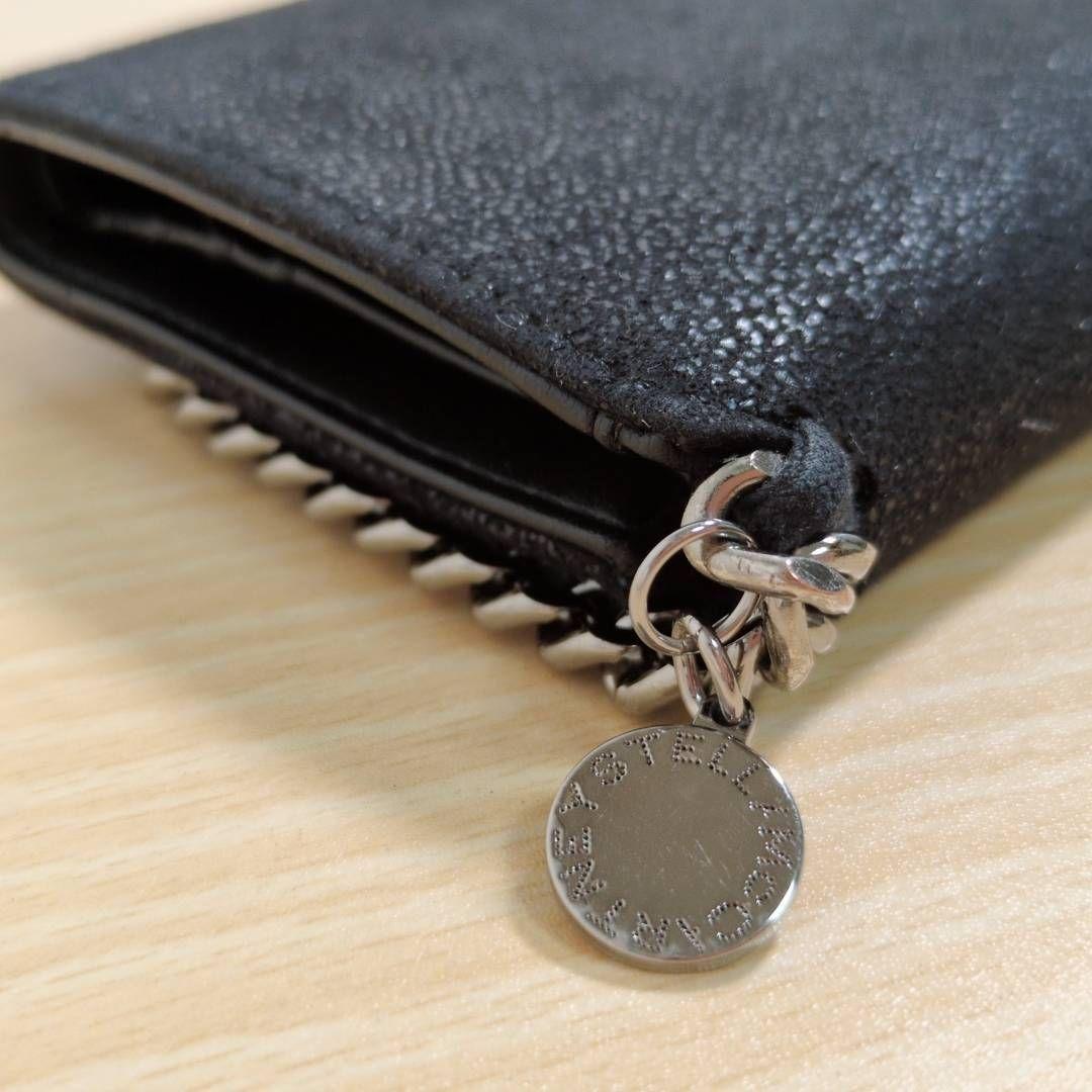 ☆おうか☆様　ステラマッカートニー ファラベラ レザー 三つ折り財布 黒