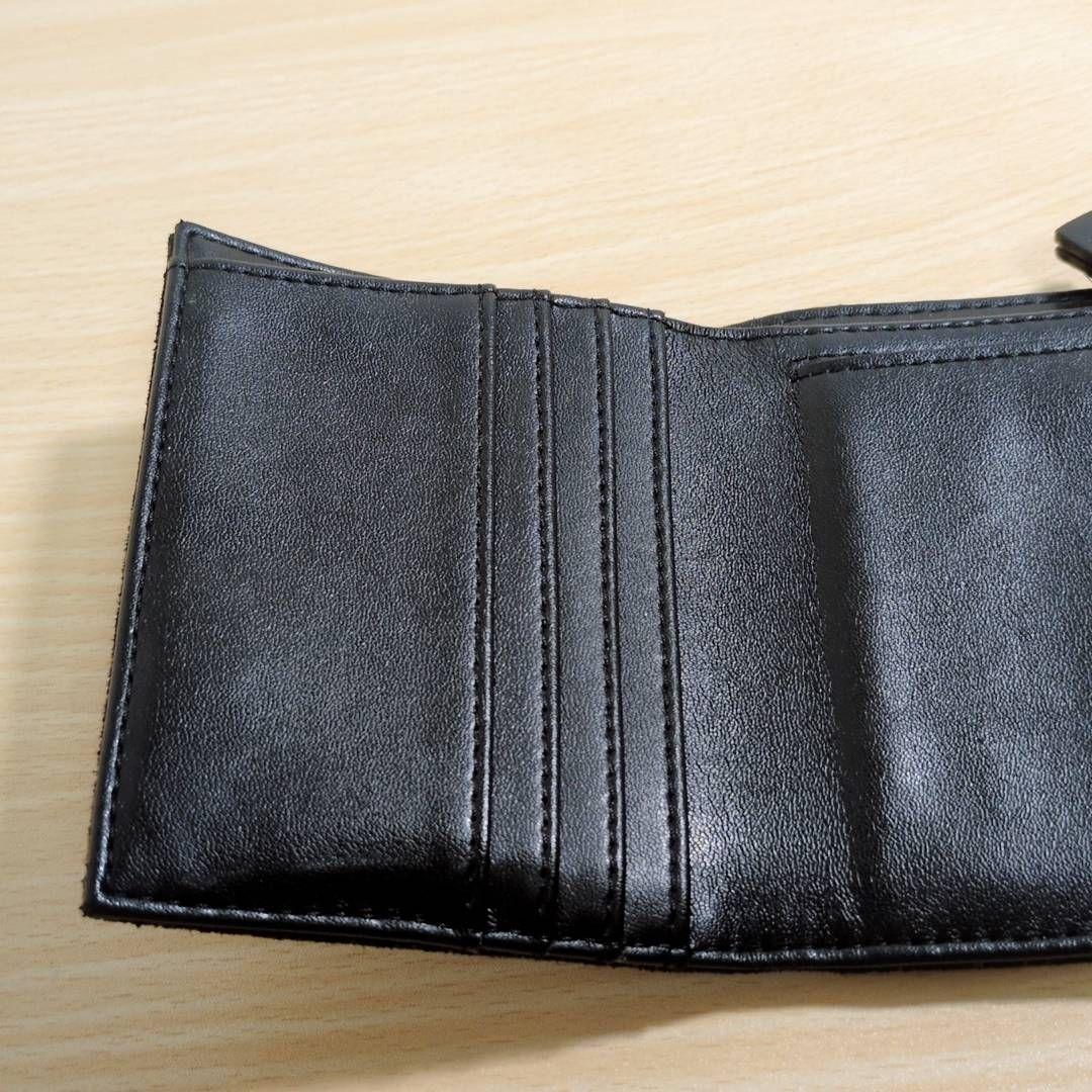 ☆おうか☆様　ステラマッカートニー ファラベラ レザー 三つ折り財布 黒