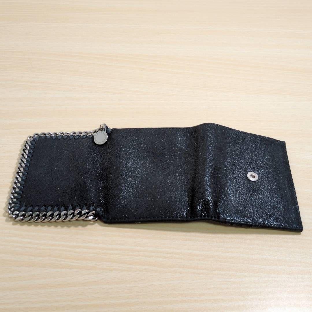 ☆おうか☆様　ステラマッカートニー ファラベラ レザー 三つ折り財布 黒
