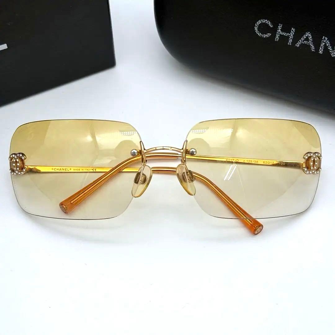 CHANEL ココマーク サングラス ラインストーン ココマーク 4017D