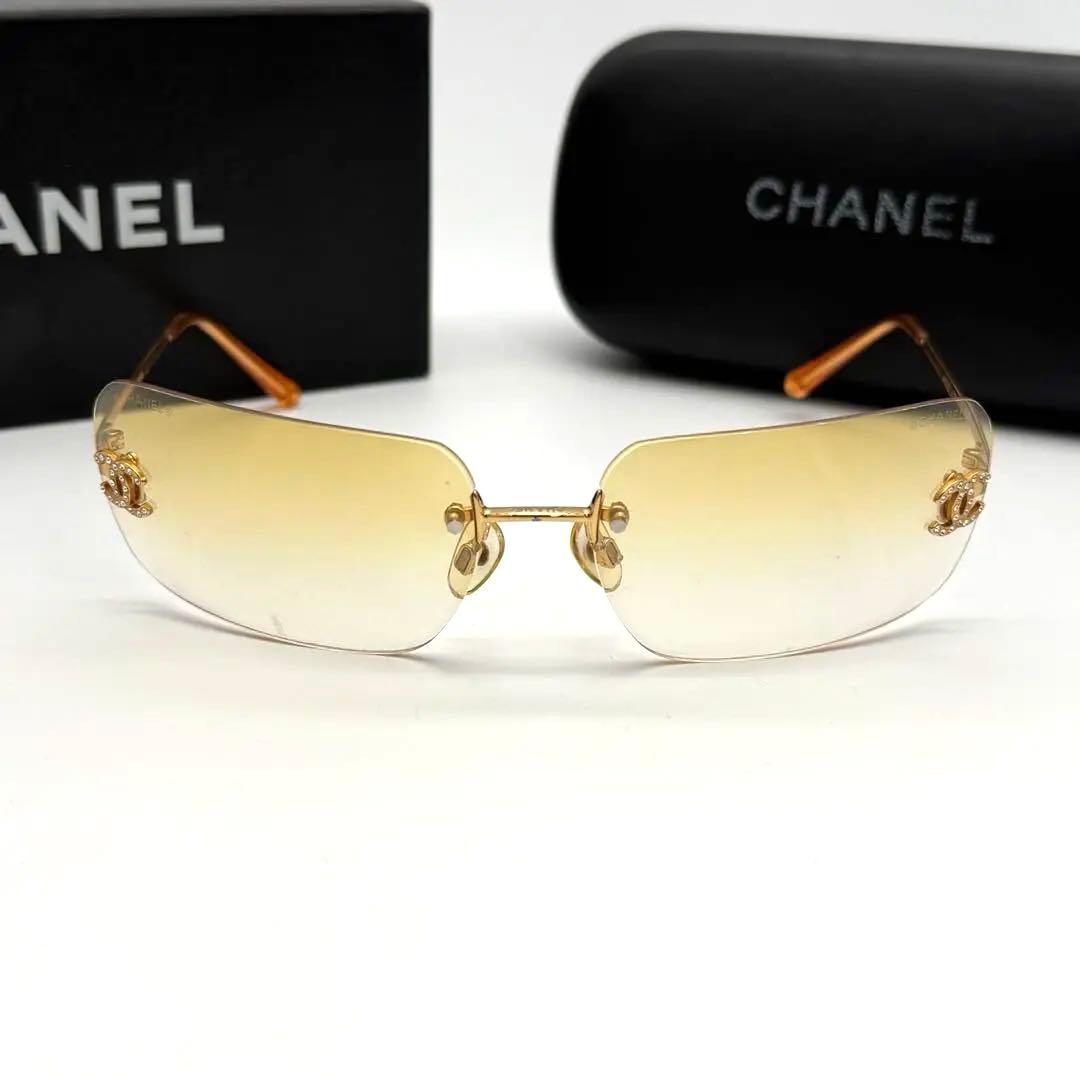 CHANEL ココマーク サングラス ラインストーン ココマーク 4017D
