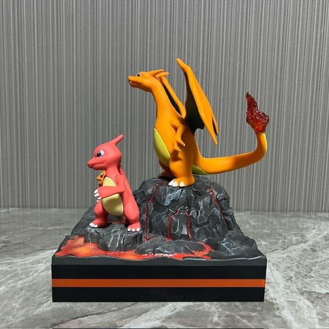 し*き様 【 新品 】リザードン　リザード　ヒトカゲ　ガレキ　フィギュア　セット