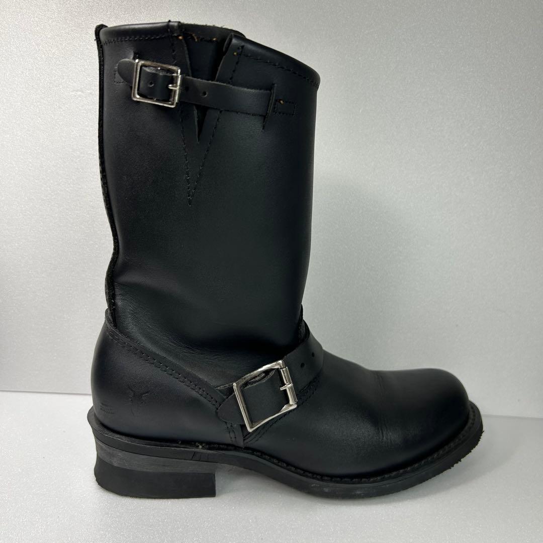 【美品】FRYE フライ エンジニアブーツ 本革 ブラック USA製