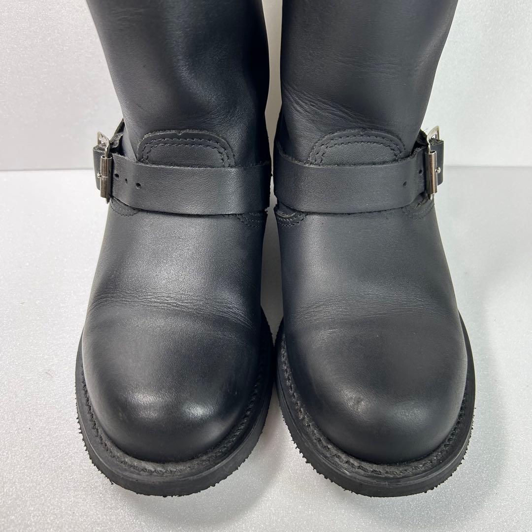 【美品】FRYE フライ エンジニアブーツ 本革 ブラック USA製