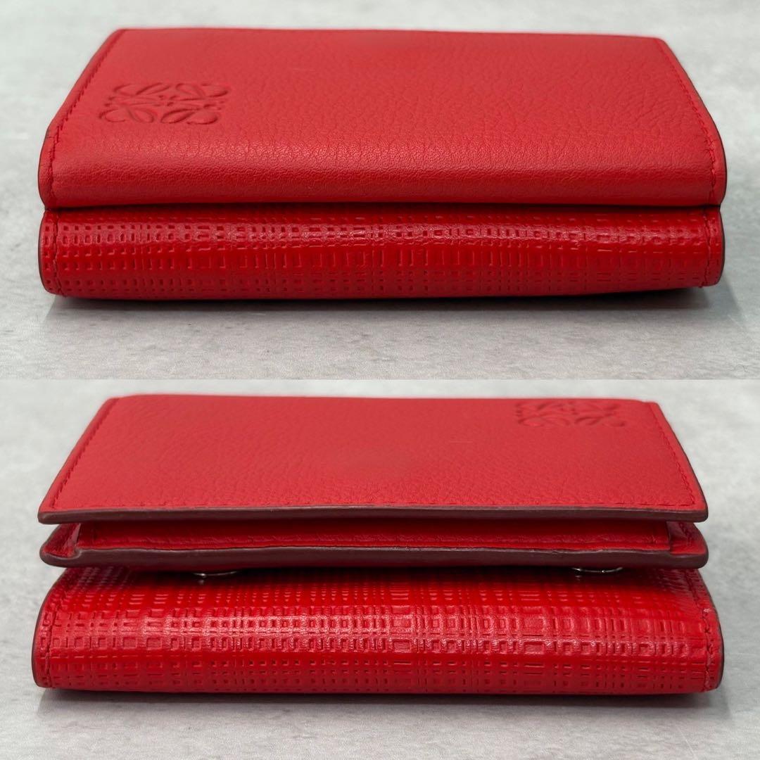 LOEWE トライフォールド ウォレット トライフォールド ウォレット レッド