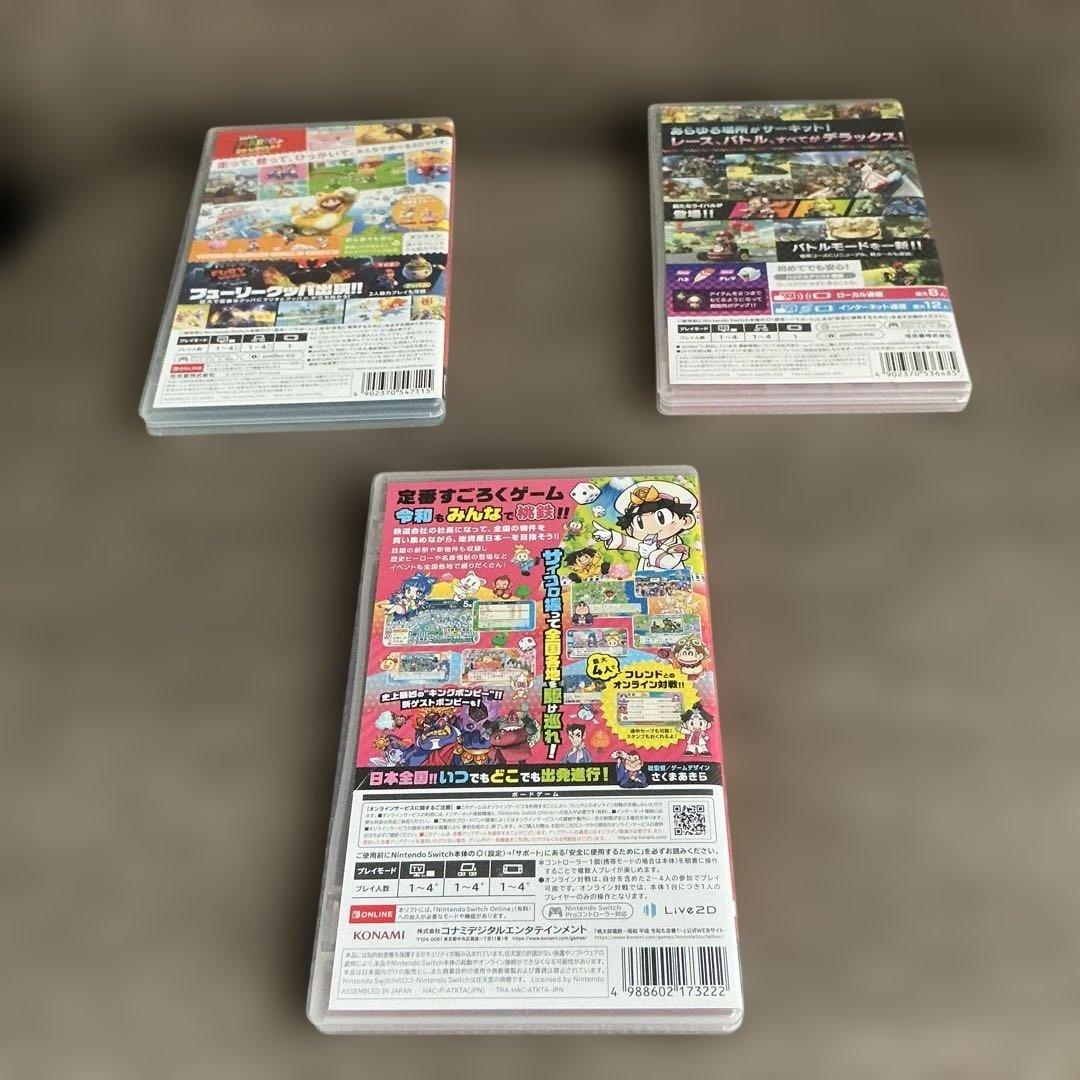 スーパーマリオ3Dワールド,マリオカート8デラックス,桃太郎電鉄ソフト3本セット