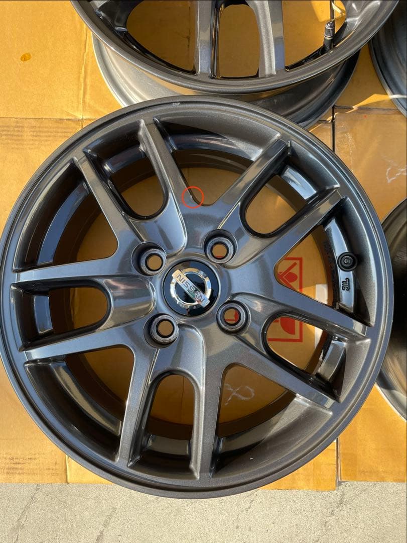 日産純正OP 14インチホイール 5.5J PCD100 4H 2本セット ②