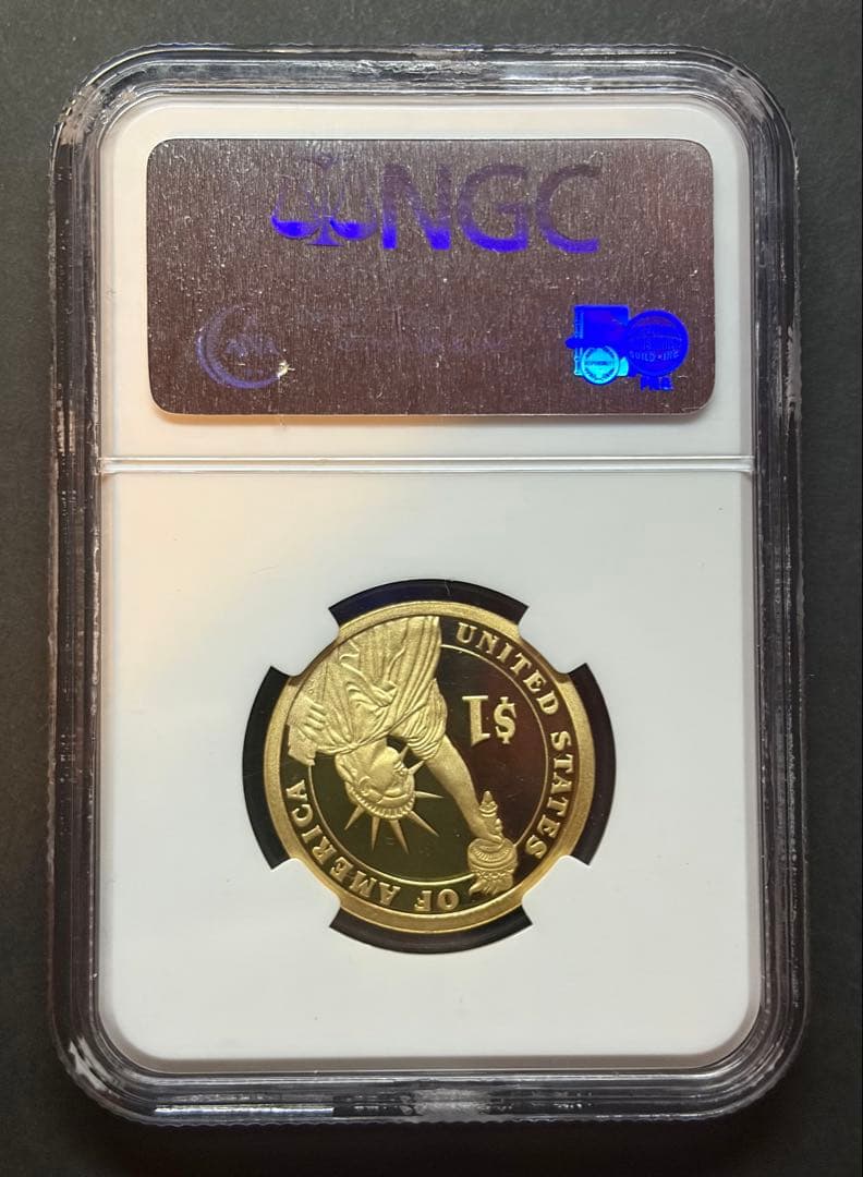 【最高鑑定級PF69UC】2007年マディソン大統領 $1 プルーフ金貨 NGC