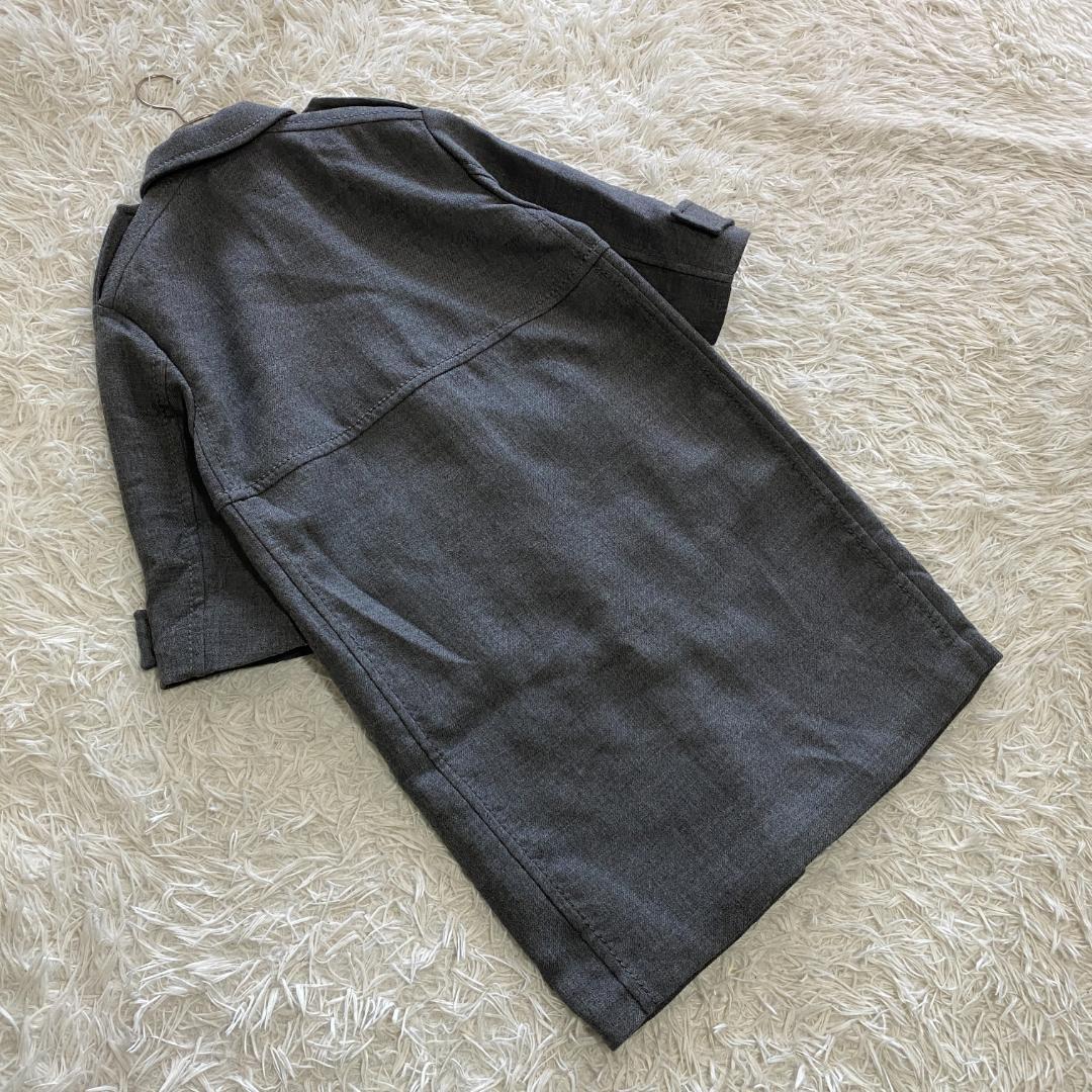 新品◆イタリア製✨PRADA プラダ【L】ウール ロングコート/タッセル付