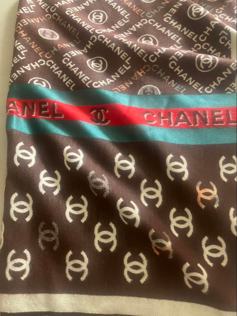 さくらさん専用CHANEL シャネル ココマーク 大判ストール マフラー ブラ