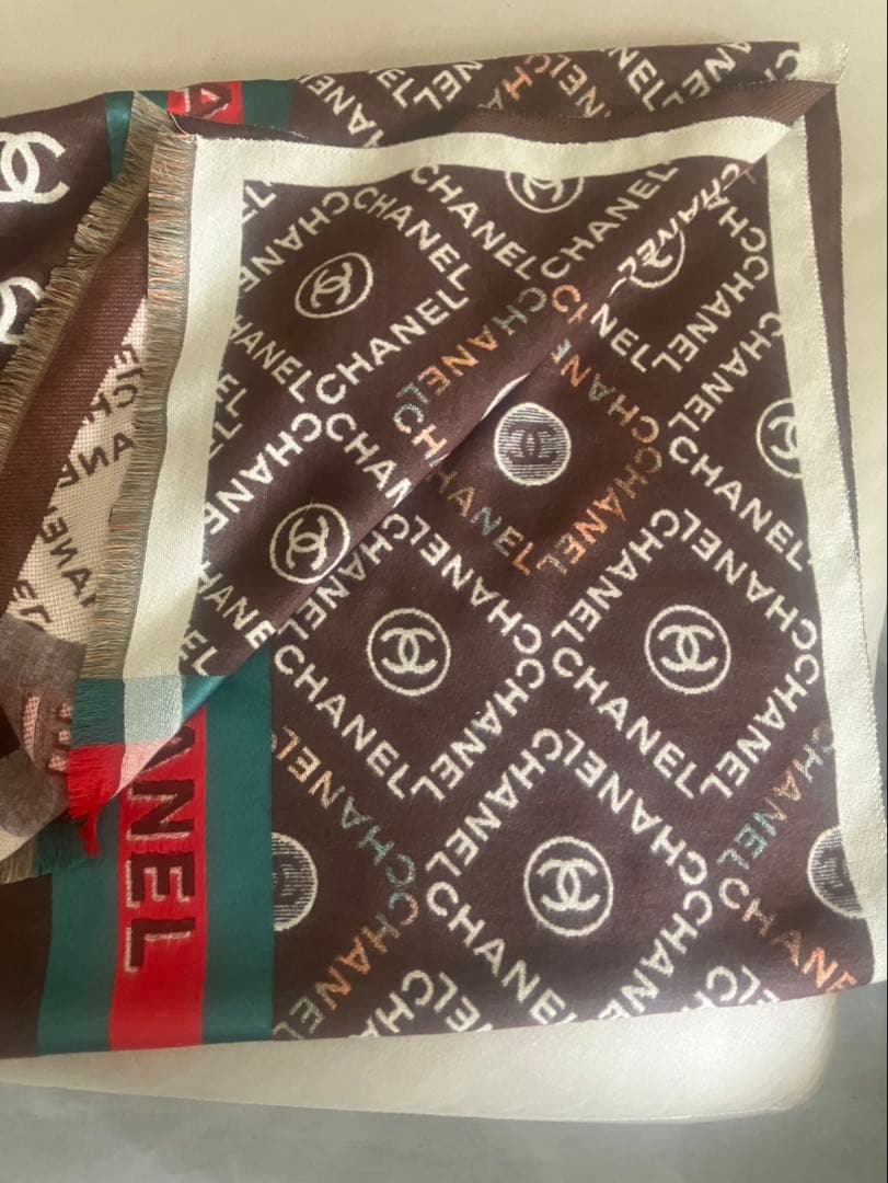 さくらさん専用CHANEL シャネル ココマーク 大判ストール マフラー ブラ