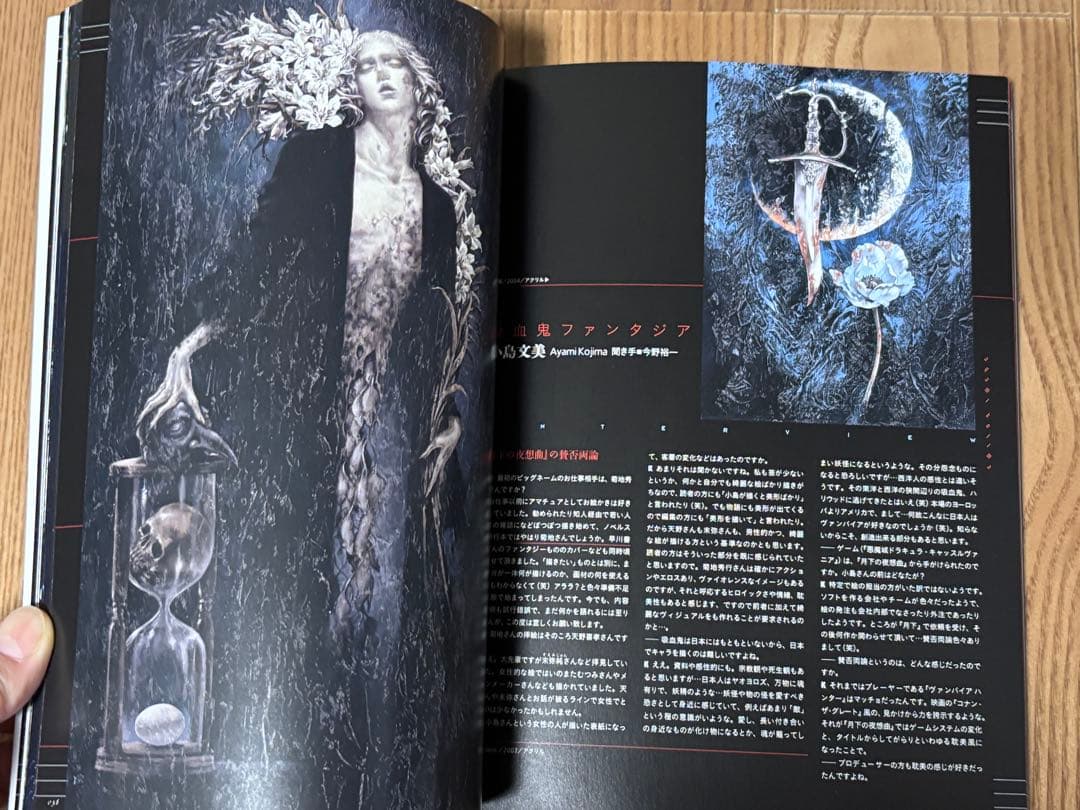 雑誌「夜想YASO」小島文美カラーイラスト掲載号　ヴァンパイア特集