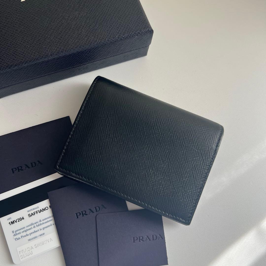 213 極上美品 PRADA プラダ 2つ折り財布