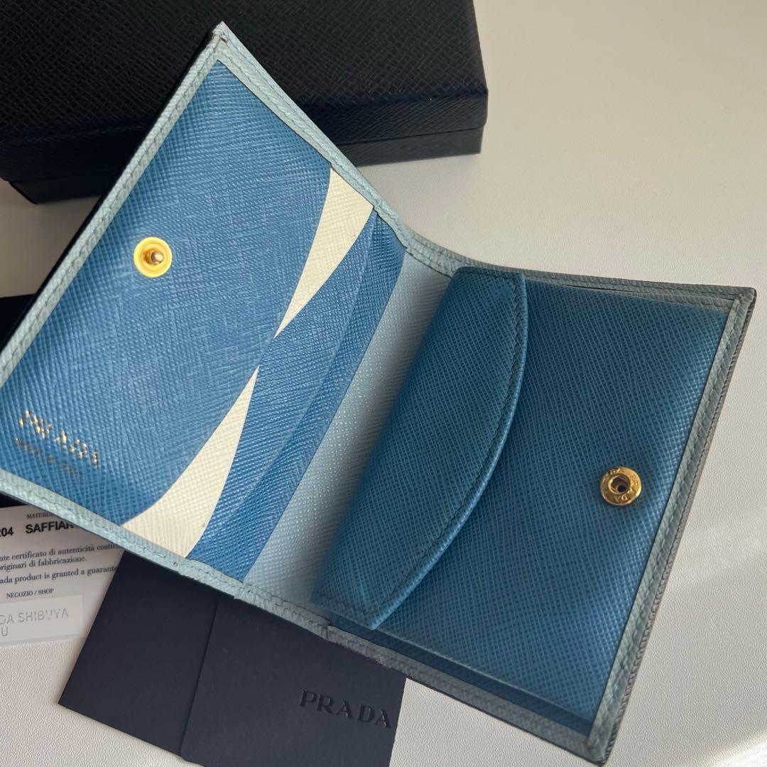 213 極上美品 PRADA プラダ 2つ折り財布