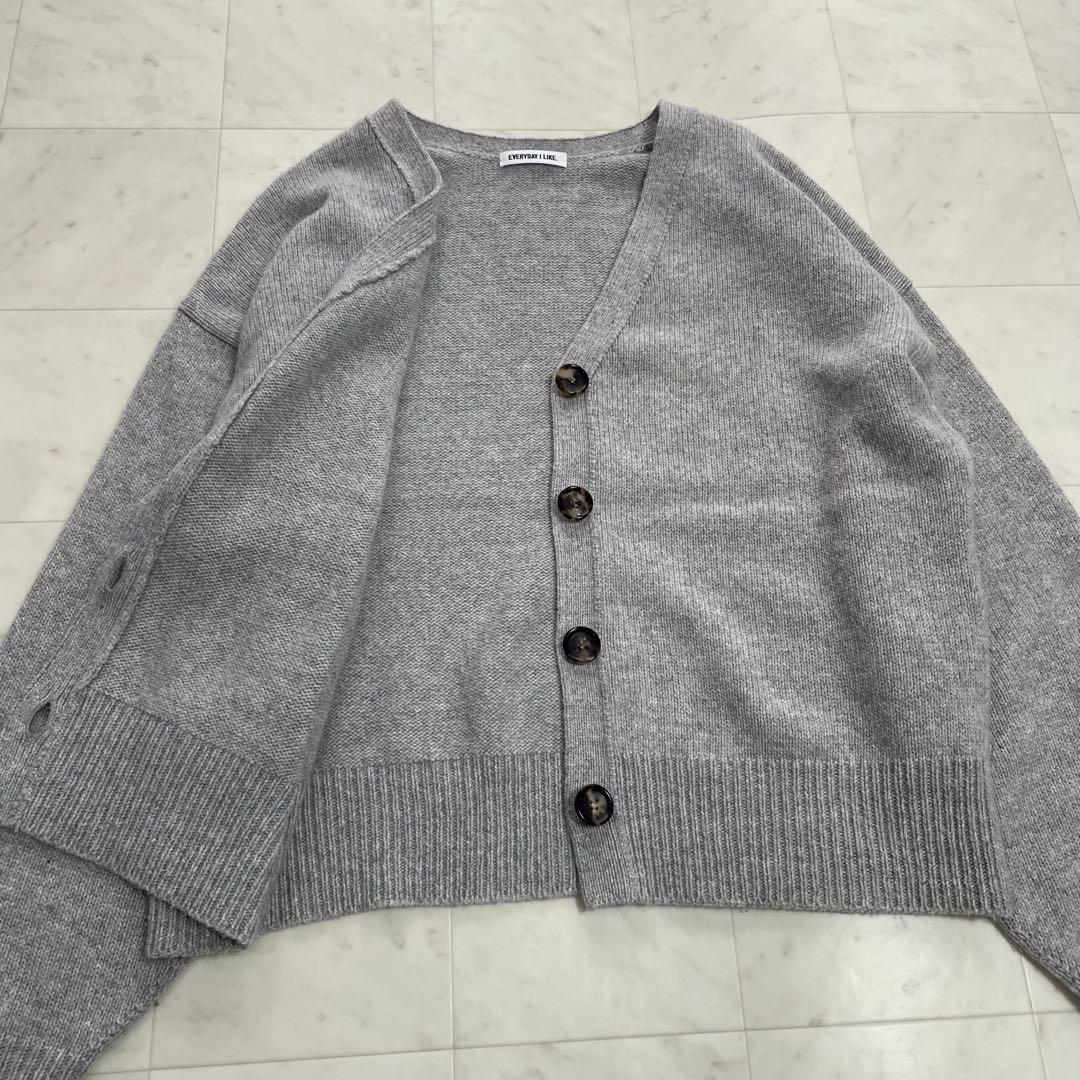 Deuxieme Classe ◆Fiocco Vネック カーディガン◆定価6万