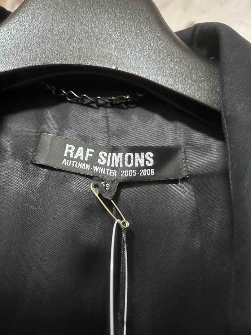 Raf Simons 05AW テーラードジャケット 46 黒 未使用