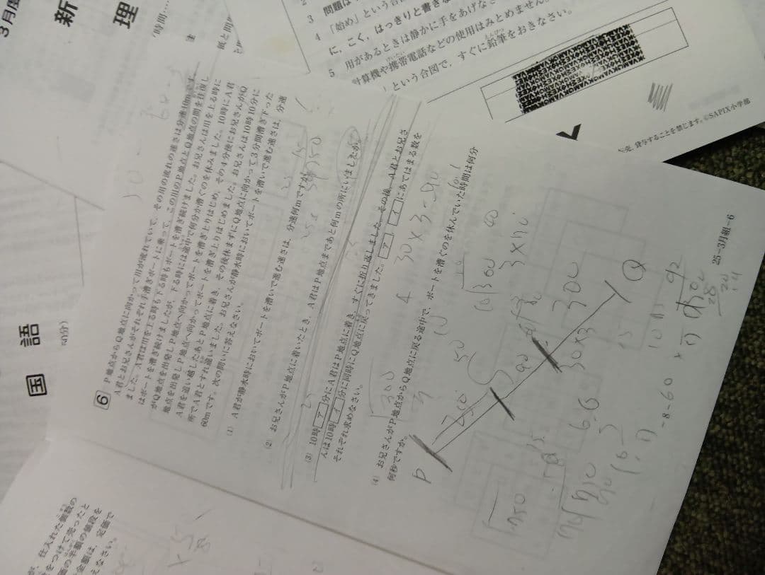 サピックス　6年マンスリーテスト13回/組分/確認/復習/合格　2025年度中古