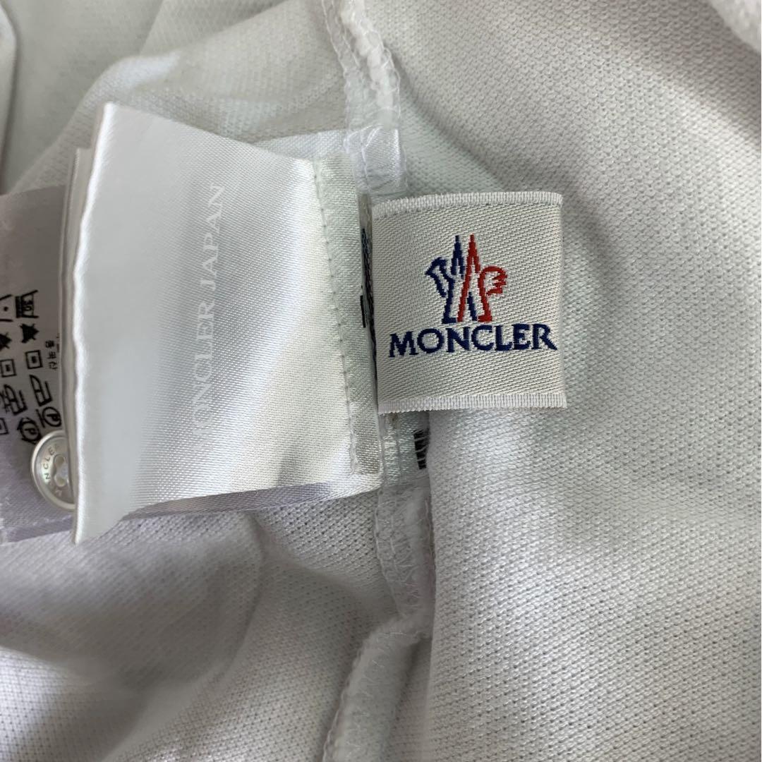 【美品】 モンクレール MONCLER トップス S ポロシャツ 半袖 ホワイト