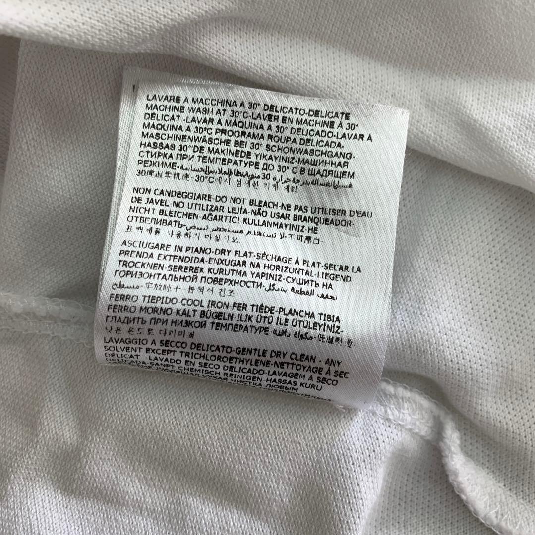 【美品】 モンクレール MONCLER トップス S ポロシャツ 半袖 ホワイト
