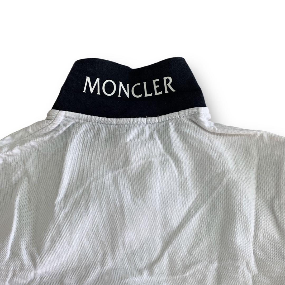 【美品】 モンクレール MONCLER トップス S ポロシャツ 半袖 ホワイト
