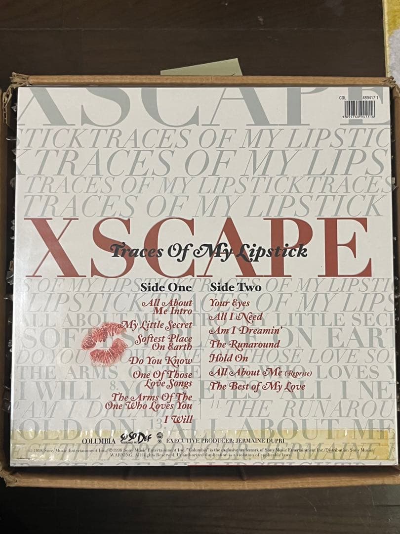 XSCAPE Traces Of My Lipstick 原盤LPレコード
