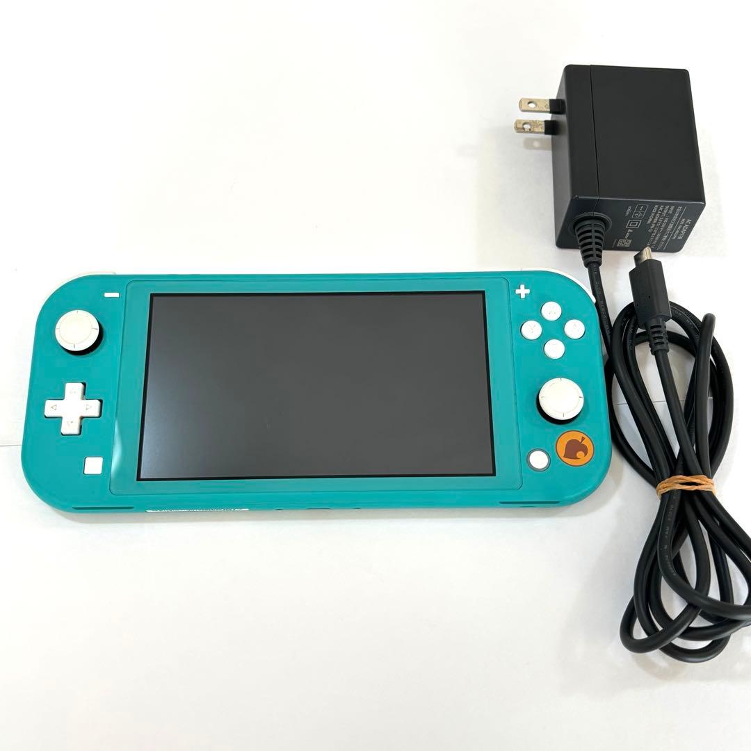 ニンテンドー　スイッチ　ライト　どうぶつの森　限定デザイン　ターコイズカラー