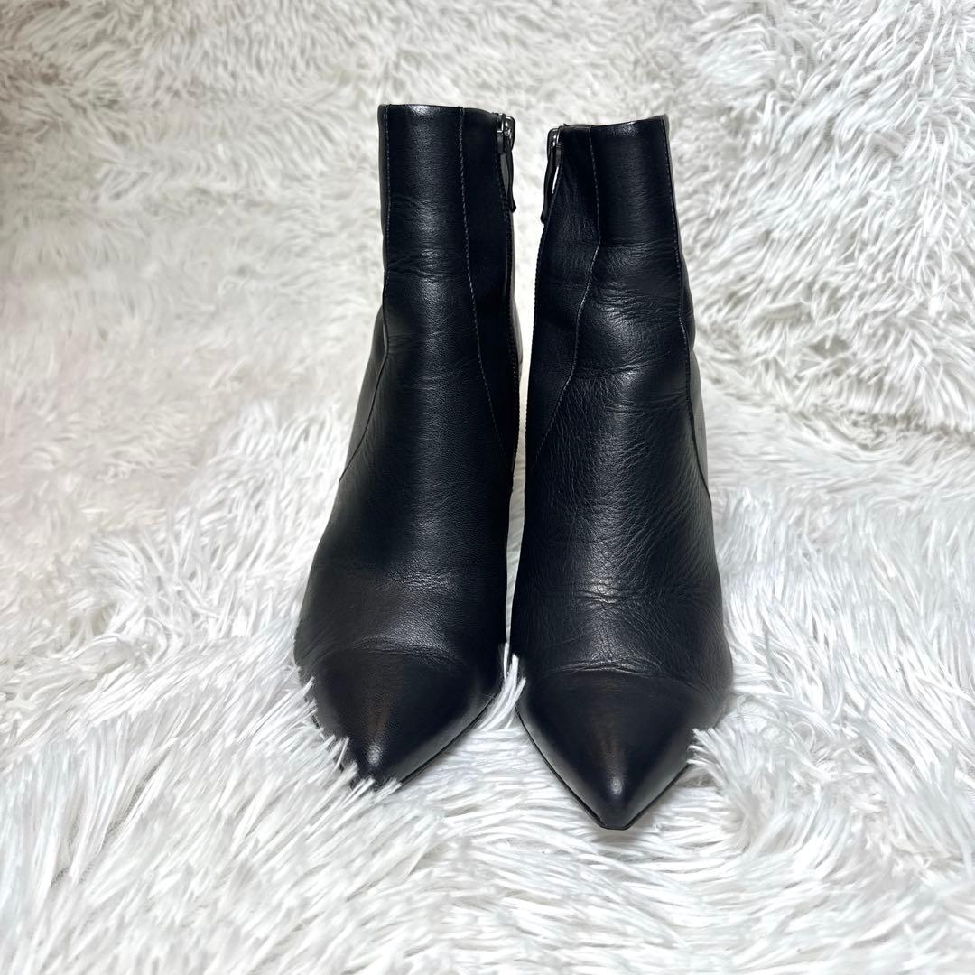 美品✨DIANA Domani タイアップ ショートブーツ レザー 黒 23cm