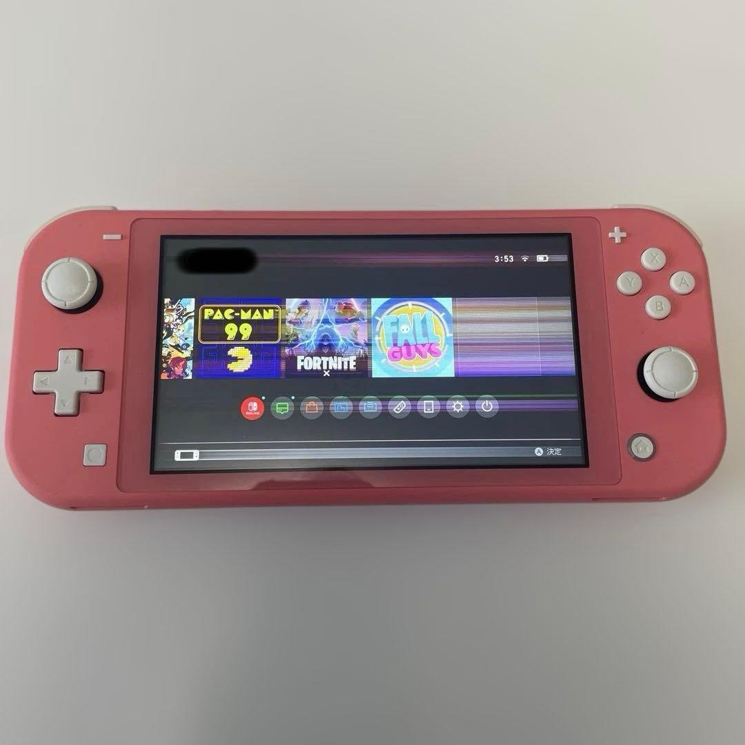 【ジャンク品】Nintendo Switch Lite 本体のみ ピンク 箱有