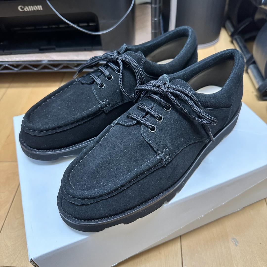 靴 MARBOT MOCCASIN SHOES BLACK