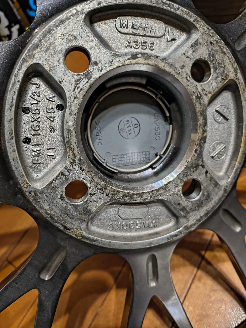 エンケイ　ＰＭＦ1 ２枚セット16インチ 5.5J ＋45　 PCD100その②