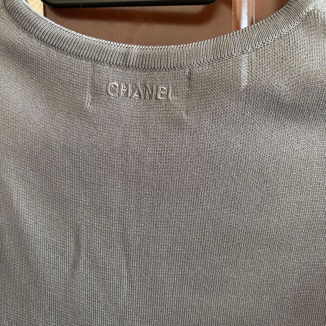 CHANEL BOUTIQUE グレー カーディガン
