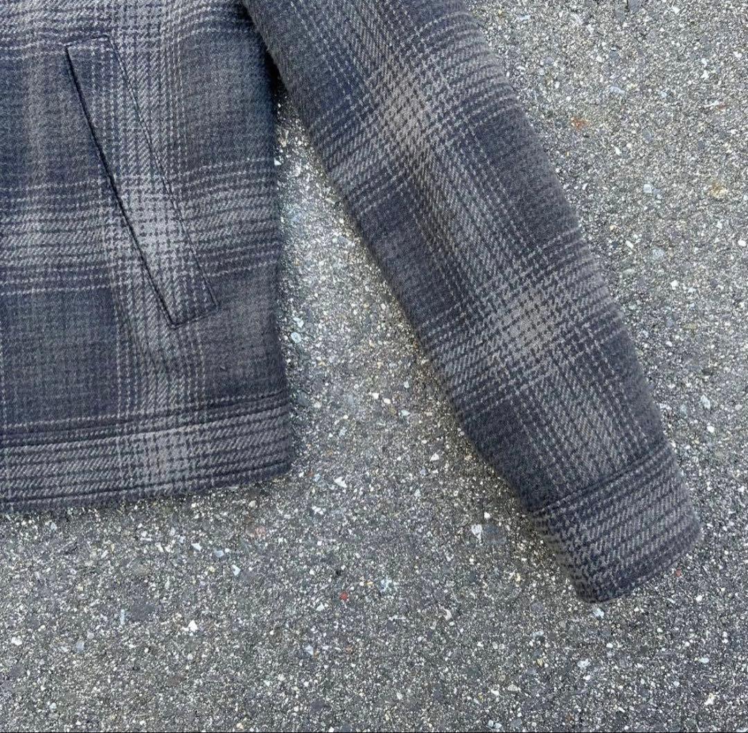短丈 MINEDENIM Flannel blouson ブラック スケーター