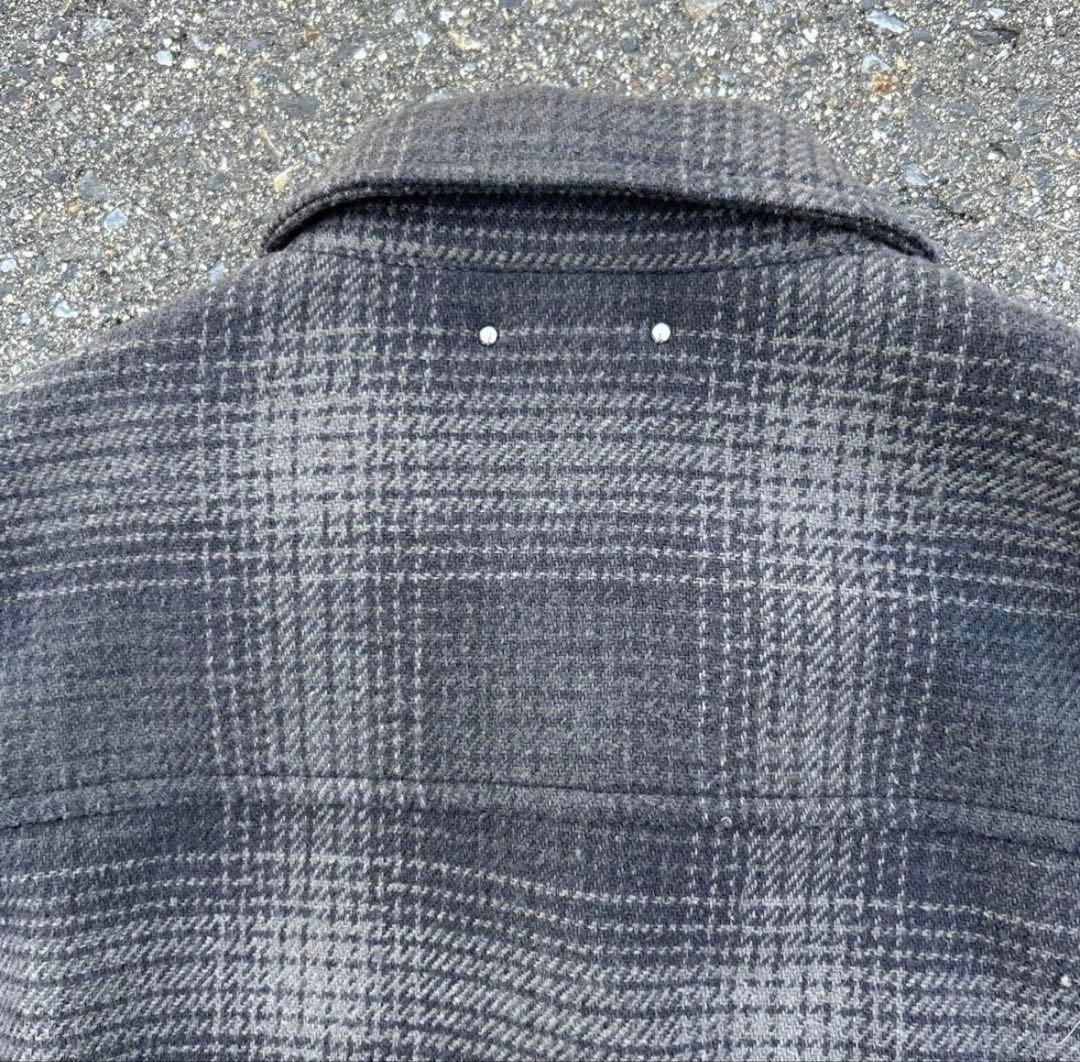 短丈 MINEDENIM Flannel blouson ブラック スケーター