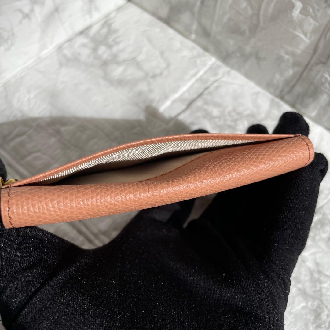 【未使用】Epoi シキ レザー 名刺入れ タッセル付き とき ピンク