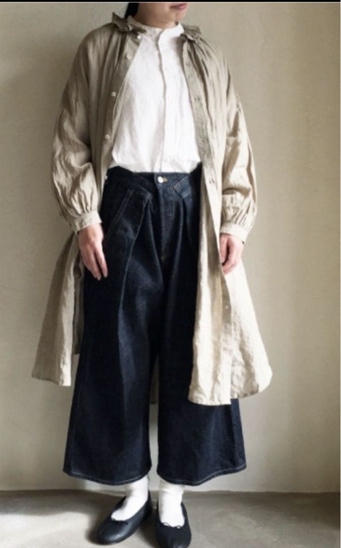 美品☆nest Robe ラミーファナージュロングチュニック