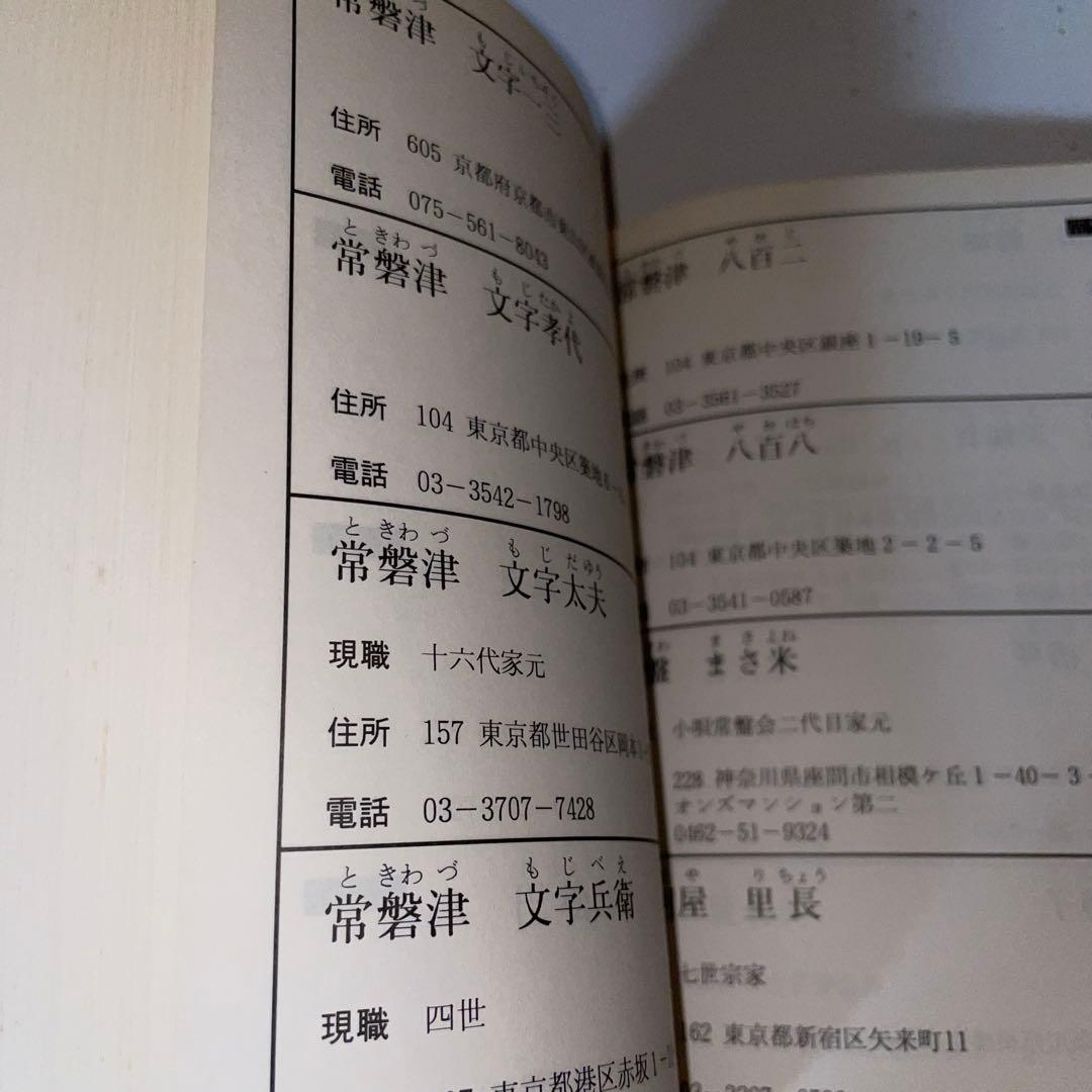 現代 全邦楽舞踊 人名辞典 全邦楽社　1991年7月20日発行