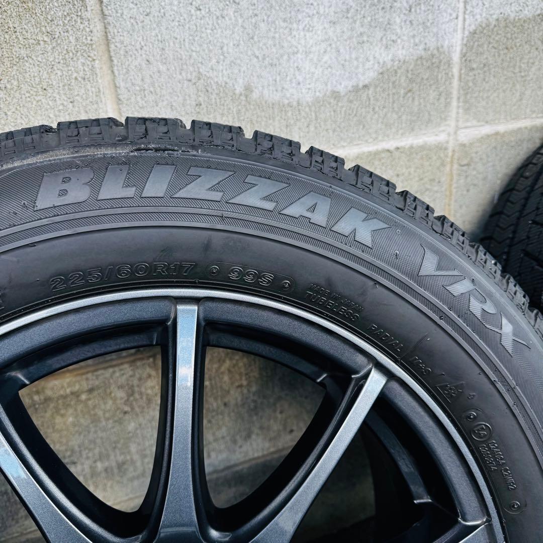 ながブリヂストンブリザックVRX225/60R17アルファードスタッドレス