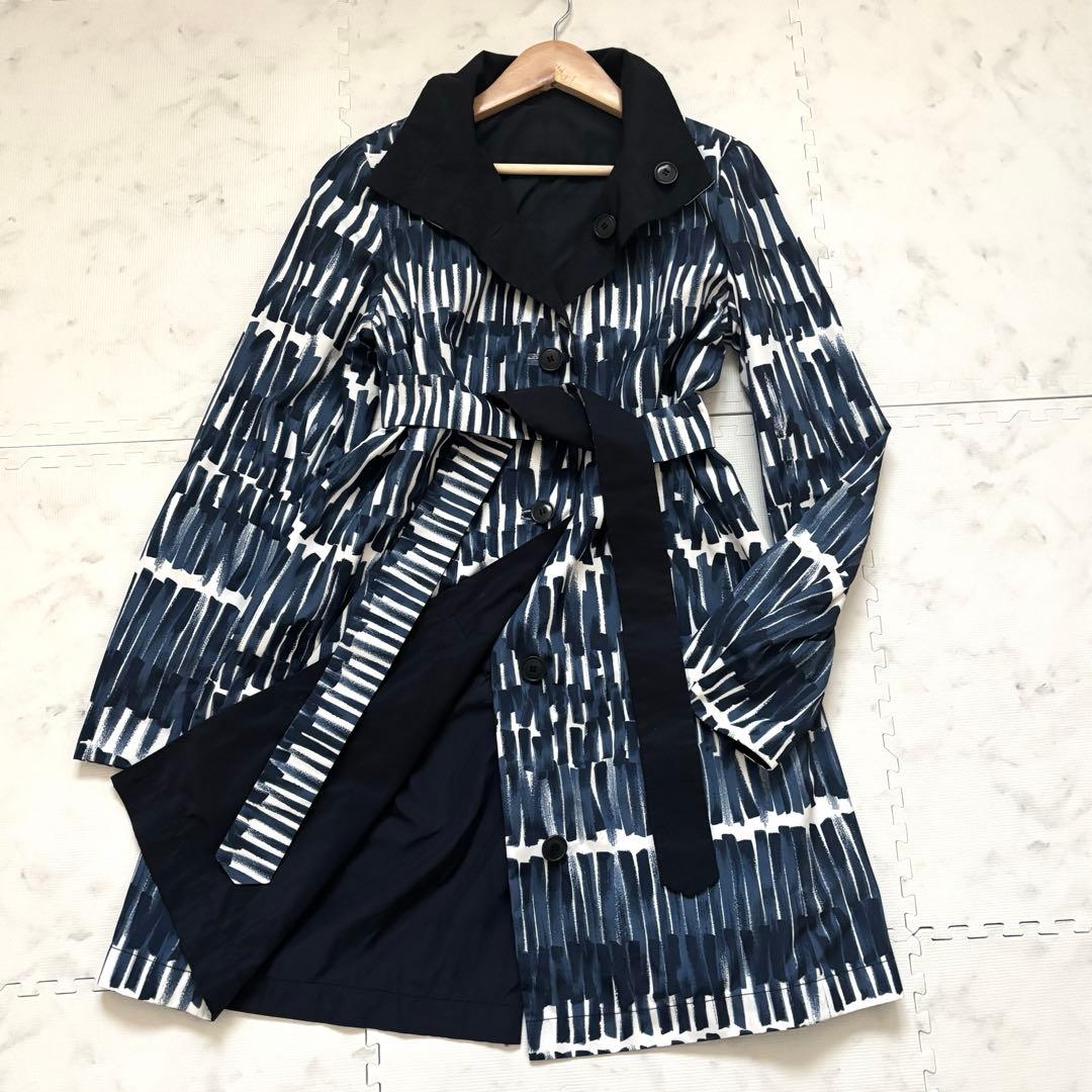美品✨マックスマーラ リバーシブル トレンチコート ベルト 総柄 2way M