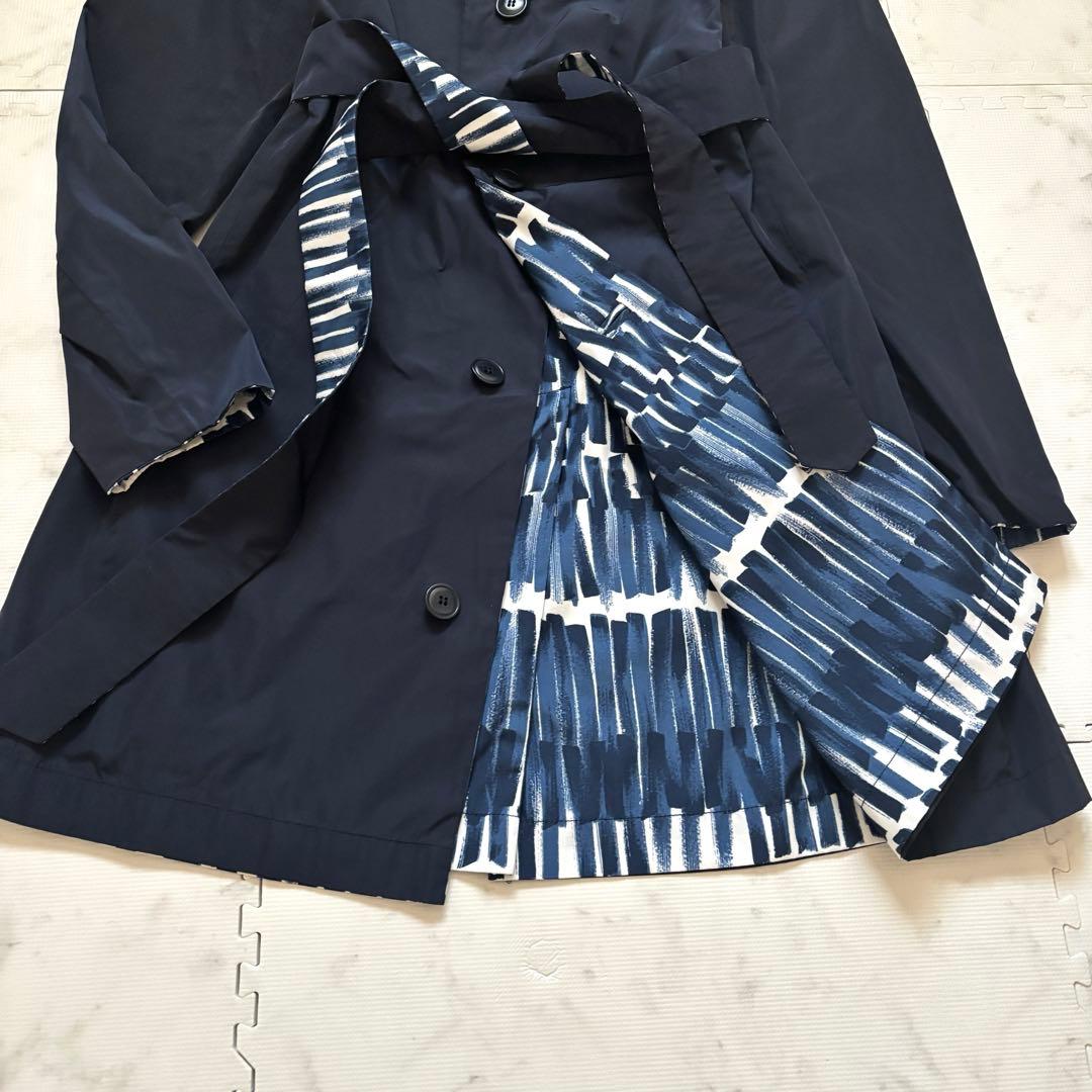 美品✨マックスマーラ リバーシブル トレンチコート ベルト 総柄 2way M