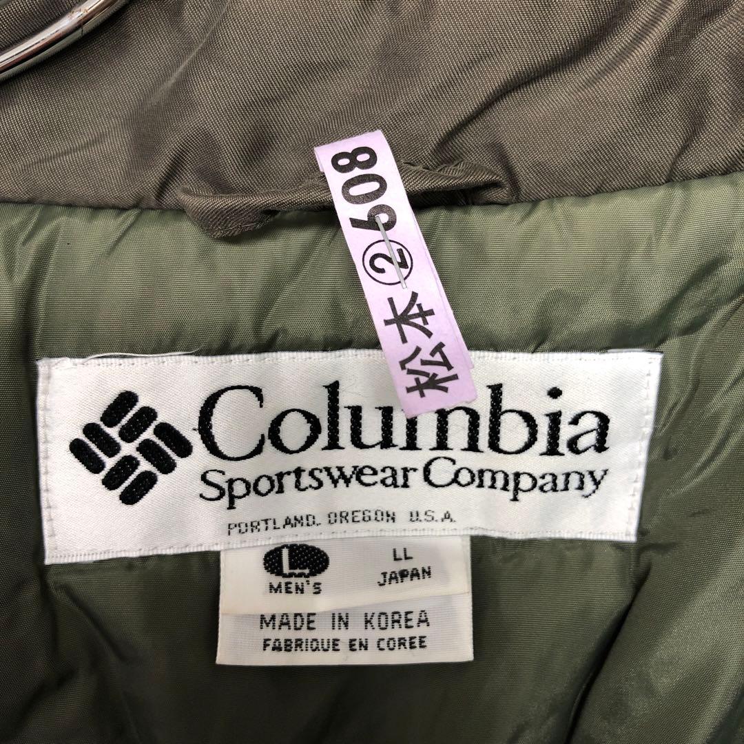 Columbia 古着 比翼ジップ 中綿 スタンドカラー モッズコート